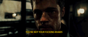 Brad Pitt GIF. Muziek Films en series Brad pitt Gifs Fight club Filmsterren Burn after reading Tyler durden 12 apen 