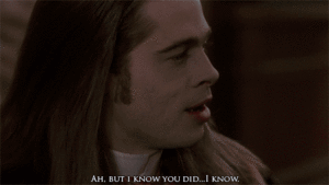 Brad Pitt GIF. Brad pitt Gifs Filmsterren Interview with a vampire 