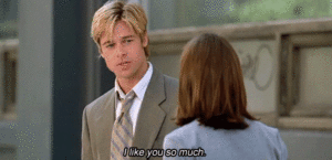 Brad Pitt GIF. Bioscoop Brad pitt Gifs Filmsterren 13 Quentin tarantino Inglourious basterds Christoph waltz Aanpakk 