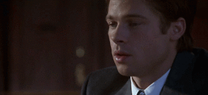 Brad Pitt GIF. Film Films en series Brad pitt Gifs Fight club Filmsterren 