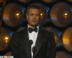 Brad Pitt GIF. Beroemdheden Brad pitt Gifs Filmsterren Eraserhead Mijn favoriete film 