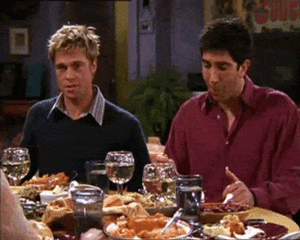 Brad Pitt GIF. Vrienden Brad pitt Gifs Filmsterren High five Ontkende High five ontkende 