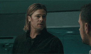 Brad Pitt GIF. Films en series Brad pitt Gifs Fight club Filmsterren David fincher 