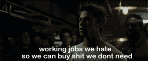 Brad Pitt GIF. Bioscoop Film Films en series Brad pitt Gifs Fight club Filmsterren Leven Wereld Verloren Film citaat Vrijhei 