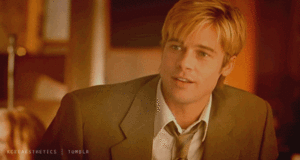 Brad Pitt GIF. Films en series Brad pitt Gifs Fight club Filmsterren David fincher 