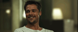 Brad Pitt GIF. Grappig Bioscoop Angelina jolie Brad pitt Gifs Filmsterren Brangelina Mr and mrs smith 