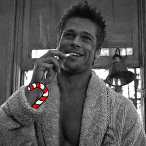 Brad Pitt GIF. Films en series Brad pitt Gifs Fight club Filmsterren David fincher 