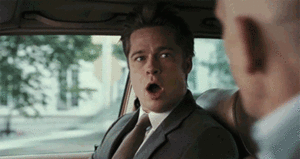 Brad Pitt GIF. Brad pitt Stempel Gifs Filmsterren Burn after reading 