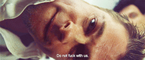 Brad Pitt GIF. Films en series Brad pitt Gifs Fight club Filmsterren 