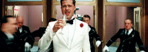 Brad Pitt GIF. Bioscoop Brad pitt Gifs Filmsterren 13 Quentin tarantino Inglourious basterds Christoph waltz Aanpakk 