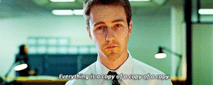 Brad Pitt GIF. Films en series Brad pitt Gifs Fight club Filmsterren Tyler durden 
