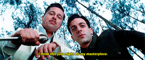 Brad Pitt GIF. Film Brad pitt Gifs Filmsterren Fuck u 