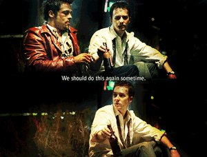 Brad Pitt GIF. Films en series Roken Sigaret Brad pitt Rook Gifs Fight club Filmsterren Roker 