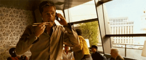 Brad Pitt GIF. Films en series Brad pitt Gifs Fight club Filmsterren 