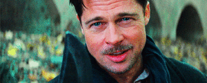 Brad Pitt GIF. Geestelijk Brad pitt Gifs Filmsterren Gek Psychopaat 12 apen Rustig aan Twaalf apen Psychiatrische i 
