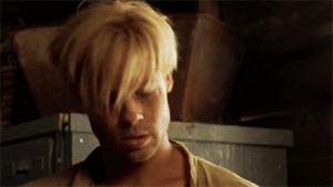 Brad Pitt GIF. Beroemdheden Film Films en series Brad pitt Gifs Fight club Filmsterren David fincher Tyler durden Cultfilm Slapeloo 