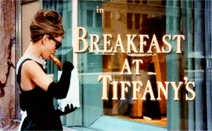 Breakfast At Tiffanys GIF. Films en series Films Gifs Breakfast at tiffanys  S Audrey hepburn Knuppel Holly golightly Id v veel waa 