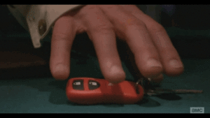 Breaking Bad GIF. Films en series Breaking bad Koffie Gifs Realisatie Het denken Walter white Oh oh Plotselinge besef 