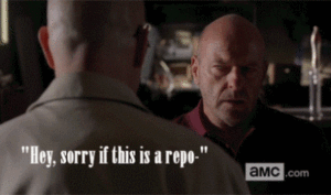 Breaking Bad GIF. Films en series Breaking bad Lydia Gifs Glimlach Knik Maskeren 