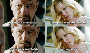 Breaking Bad GIF. Films en series Breaking bad Koffie Gifs Realisatie Het denken Walter white Oh oh Plotselinge besef 