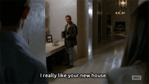 Breaking Bad GIF. Films en series Breaking bad Tv Gifs Geschokt Hank Verbijsterd Hank schrader 