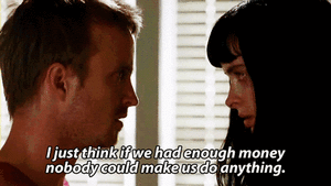 Breaking Bad GIF. Films en series Breaking bad Geld Gifs Aaron paul Jane margolis Tvserie Jesse pinkman Krysten ritter 