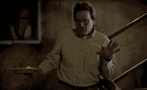 Bryan Cranston GIF. Films en series Breaking bad Gifs Filmsterren Bryan cranston Walter white Remmen slecht hondsdolle hond 