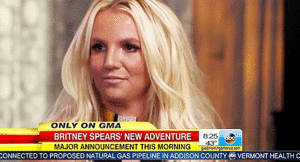 Britney Spears GIF. Artiesten Britney spears Gifs Onhandig Nerveus Lachend Glimlachen 