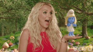 Britney Spears GIF. Bang Artiesten Britney spears Britney Gifs Geschokt Schreeuwen Grappig gezicht 