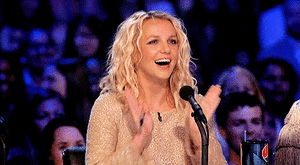 Britney Spears GIF. Bioscoop Artiesten Britney spears Gifs Best Beste deel Popcorn 