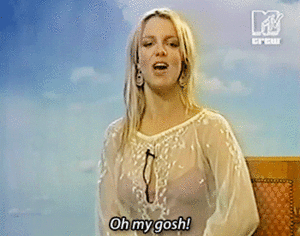 Britney Spears GIF. Artiesten Britney spears Gifs Glimlach Onhandig Dichtbij 