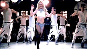Britney Spears GIF. Artiesten Britney spears Gifs Achterdochtig Glimlachen Blond Hou je mond 