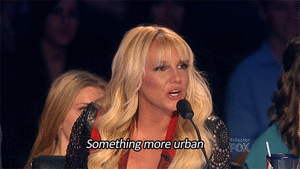 Britney Spears GIF. Muziek Artiesten Britney spears Gifs Onhandig Lachend Glimlachen Muziekvideo Eye roll Grappig gezi 