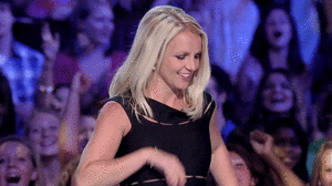 Britney Spears GIF. Applaus Artiesten Britney spears Gifs Glimlachen Klappen Xfactor 