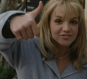 Britney Spears GIF. Artiesten Britney spears Gifs Echt Kidding Grapje Ben je gek 