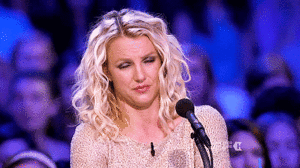 Britney Spears GIF. Dansen Artiesten Britney spears Gifs Opgewonden Jumping Blond Het zingen Tweesprong Slaapkamer 