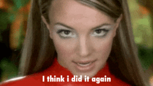 Britney Spears GIF. Artiesten Britney spears Gifs Glimlach Onhandig Dichtbij 