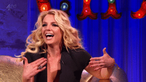 Britney Spears GIF. Artiesten Britney spears Gifs Glimlachen Vrolijkheid Niet onder de indruk 