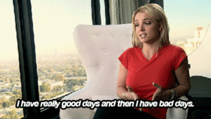Britney Spears GIF. Artiesten Britney spears Gifs  Lachend Glimlachen Beschaamd Facepalm Achter de coulissen 