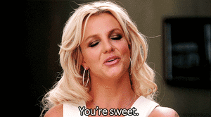 Britney Spears GIF. Artiesten Britney spears Gifs Glimlachen Vrolijkheid Niet onder de indruk 
