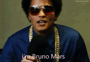 Bruno Mars GIF. Artiesten Bruno mars Gifs 