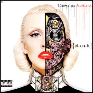 Christina Aguilera GIF. Artiesten Christina aguilera Gifs Album cover Bionische 
