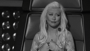 Christina Aguilera GIF. Artiesten Christina aguilera Gifs 2012 De stem 