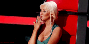 Christina Aguilera GIF. Artiesten Christina aguilera Kus Gifs Volgend De stem 