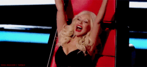 Christina Aguilera GIF. Artiesten Christina aguilera Gifs Xtina De stem 