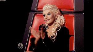 Christina Aguilera GIF. Artiesten Christina aguilera Gifs De stem 