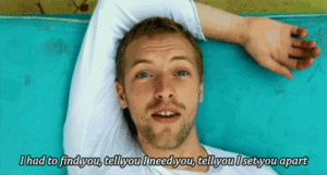 Coldplay GIF. Artiesten Coldplay Gifs Chris martin 
