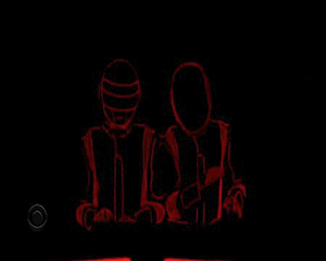 Daft Punk GIF. Muziek Artiesten Rood Gifs Daft punk Licht 