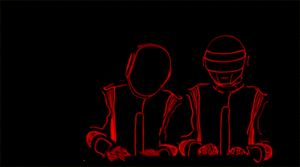 Daft Punk GIF. Muziek Artiesten Rood Gifs Daft punk Licht 