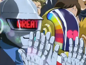 Daft Punk GIF. Applaus Artiesten Gifs Daft punk Spotprent Klappen 
